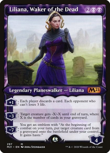 Liliana, Waker of the Dead (Showcase), Core Set 2021 297