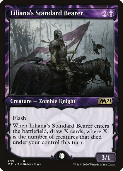 Liliana's Standard Bearer (Showcase), Core Set 2021 299