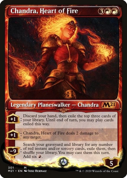 Chandra, Heart of Fire (Showcase), Core Set 2021 301
