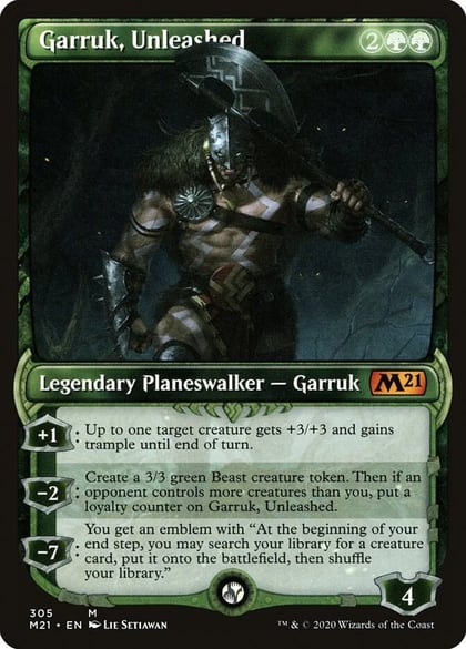 Garruk, Unleashed (Showcase), Core Set 2021 305