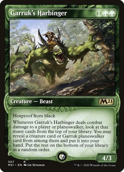 Garruk's Harbinger (Showcase), Core Set 2021 307