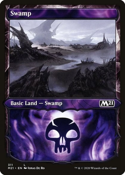 Swamp (Showcase), Core Set 2021 311
