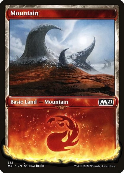 Mountain (Showcase), Core Set 2021 312