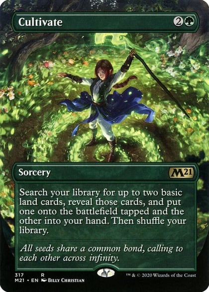 Cultivate (Alternate Art), Core Set 2021 317