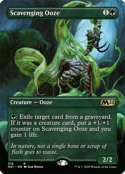 Scavenging Ooze (Alternate Art), Core Set 2021 318
