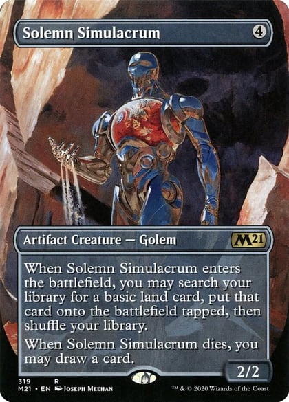 Solemn Simulacrum (Alternate Art), Core Set 2021 319
