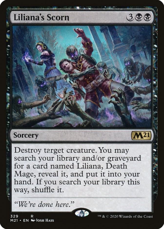 Liliana's Scorn, Core Set 2021 329