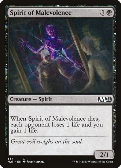 Spirit of Malevolence, Core Set 2021 331