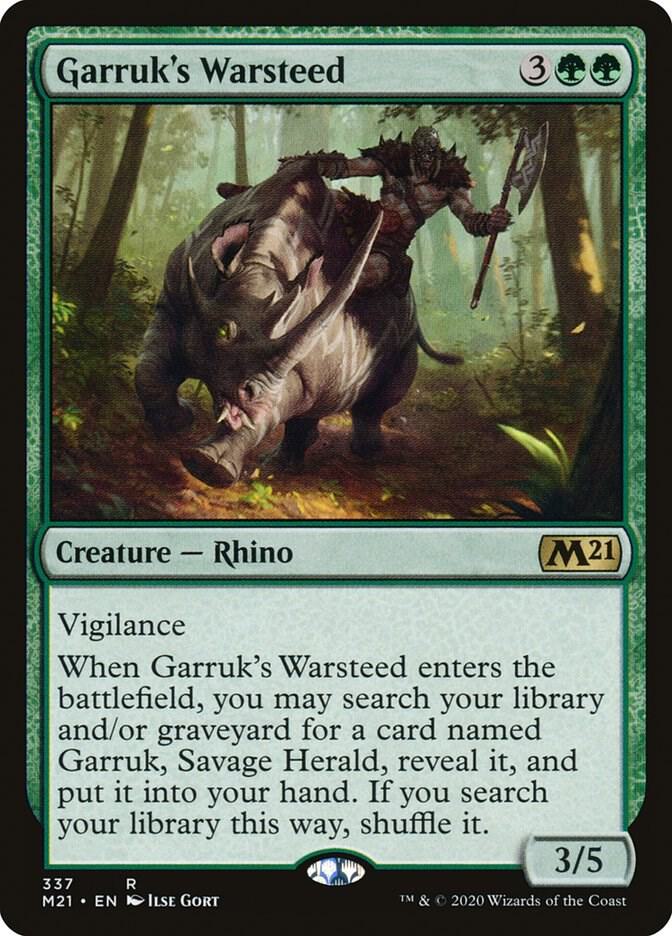 Garruk's Warsteed, Core Set 2021 337
