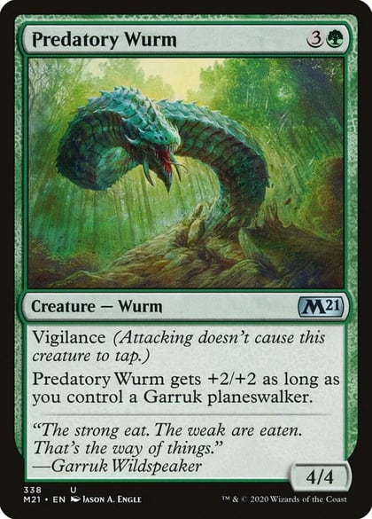 Predatory Wurm, Core Set 2021 338
