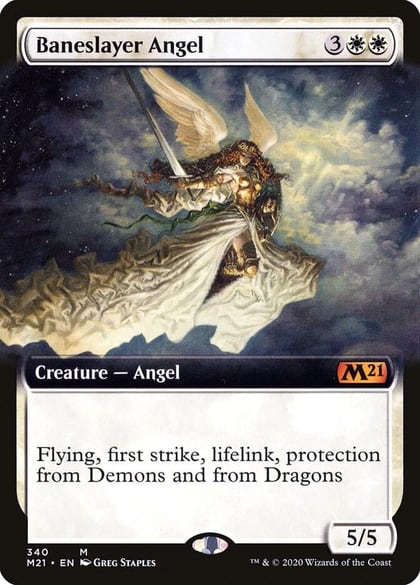 Baneslayer Angel (Extended Art), Core Set 2021 340