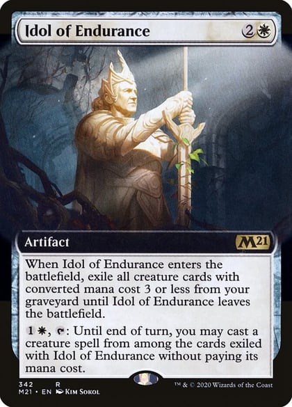 Idol of Endurance (Extended Art), Core Set 2021 342