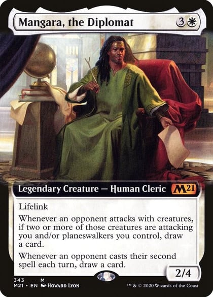 Mangara, the Diplomat (Extended Art), Core Set 2021 343