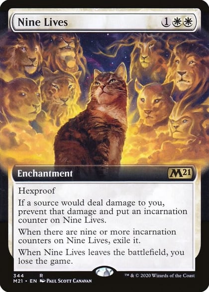Nine Lives (Extended Art), Core Set 2021 344