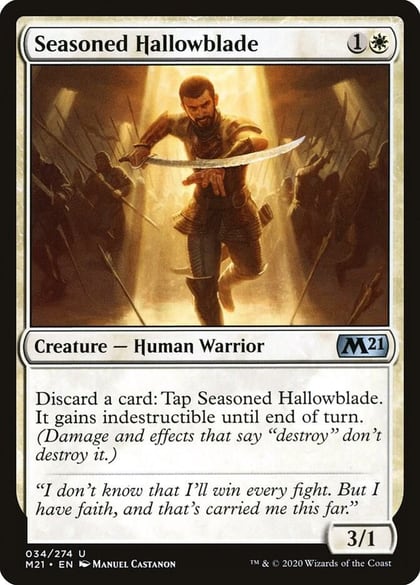 Seasoned Hallowblade, Core Set 2021 34