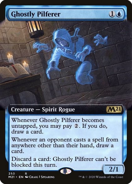 Ghostly Pilferer (Extended Art), Core Set 2021 350