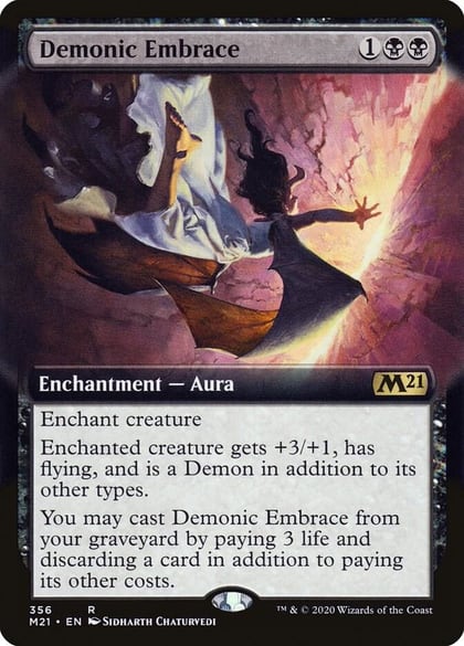 Demonic Embrace (Extended Art), Core Set 2021 356
