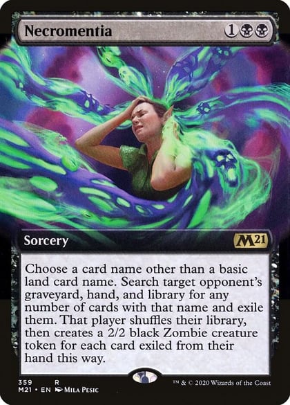 Necromentia (Extended Art), Core Set 2021 359