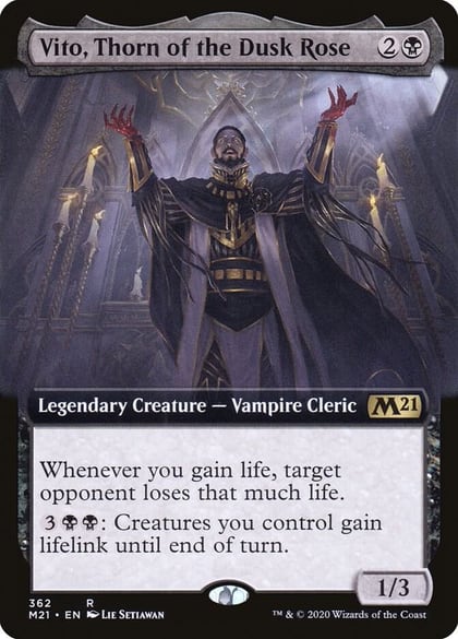 Vito, Thorn of the Dusk Rose (Extended Art), Core Set 2021 362