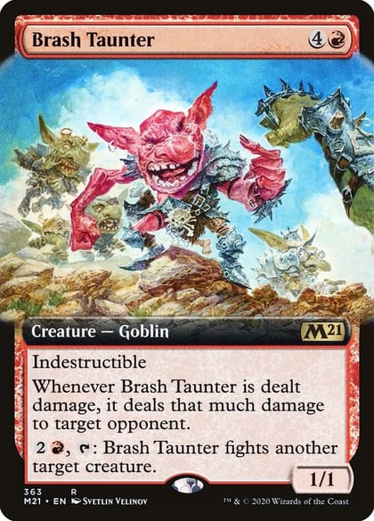 Brash Taunter (Extended Art), Core Set 2021 363