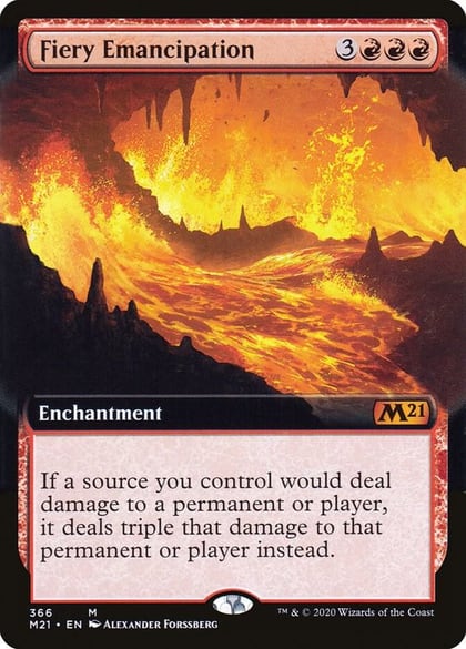 Fiery Emancipation (Extended Art), Core Set 2021 366