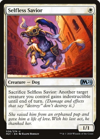 Selfless Savior, Core Set 2021 36