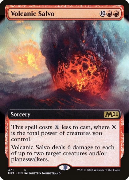 Volcanic Salvo (Extended Art), Core Set 2021 371