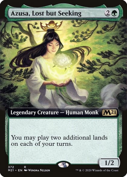 Azusa, Lost but Seeking (Extended Art), Core Set 2021 372