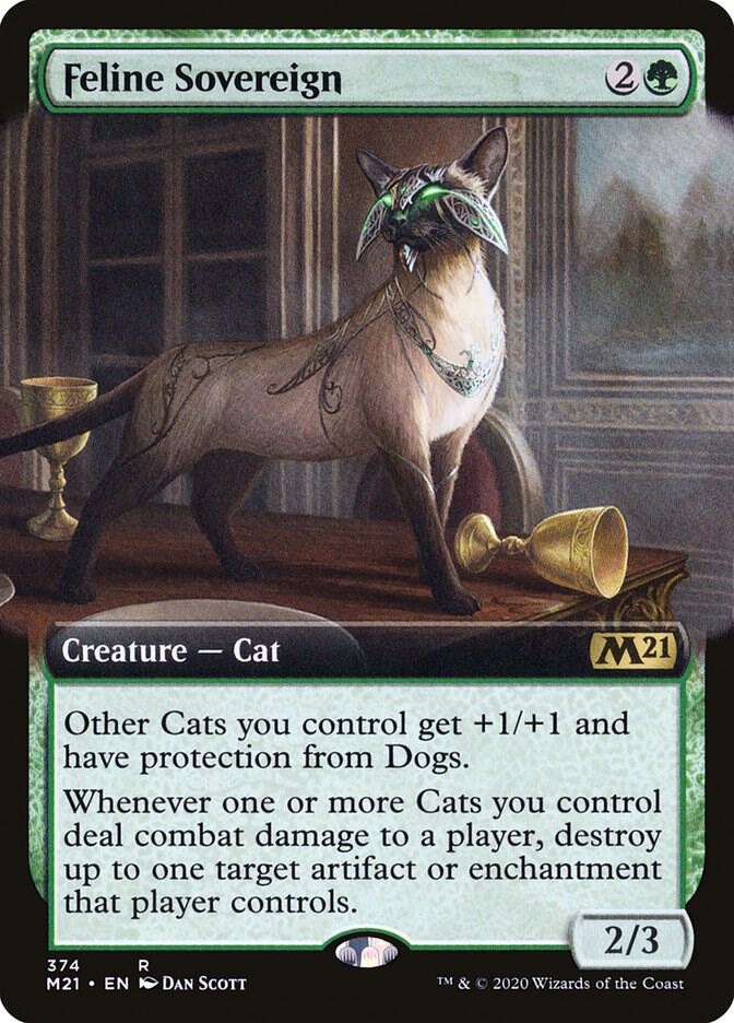 Feline Sovereign (Extended Art), Core Set 2021 374