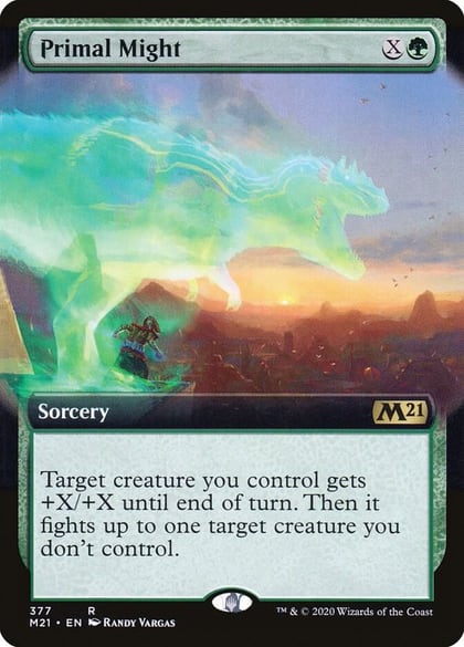Primal Might (Extended Art), Core Set 2021 377