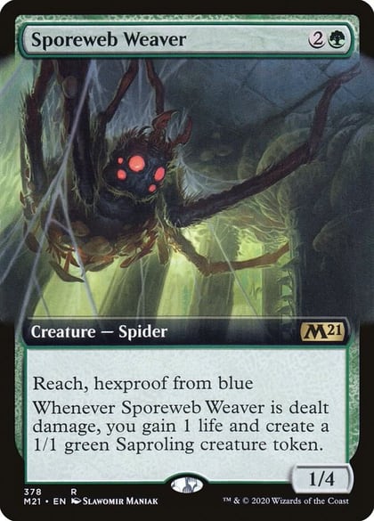 Sporeweb Weaver (Extended Art), Core Set 2021 378