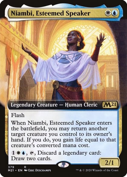 Niambi, Esteemed Speaker (Extended Art), Core Set 2021 379