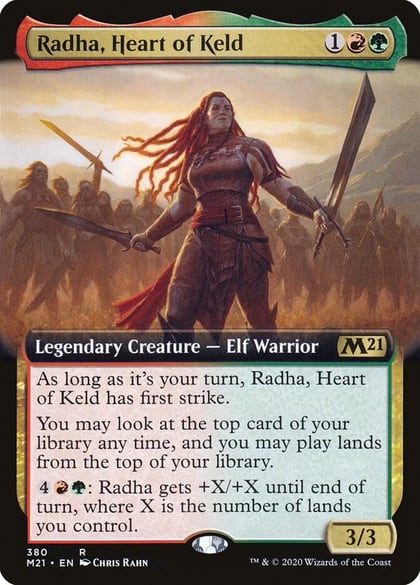 Radha, Heart of Keld (Extended Art), Core Set 2021 380