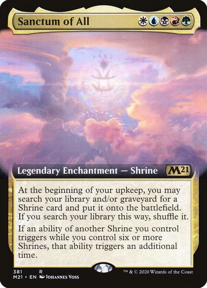 Sanctum of All (Extended Art), Core Set 2021 381