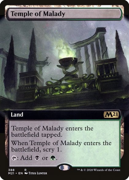 Temple of Malady (Extended Art), Core Set 2021 388