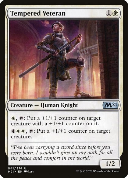 Tempered Veteran, Core Set 2021 41