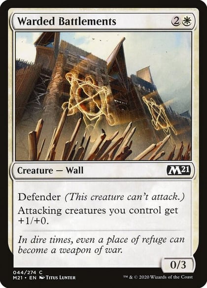 Warded Battlements, Core Set 2021 44