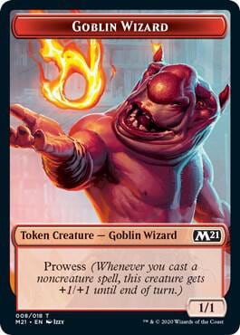 Goblin Wizard // Weird Double-Sided Token, Core Set 2021 8 // 13