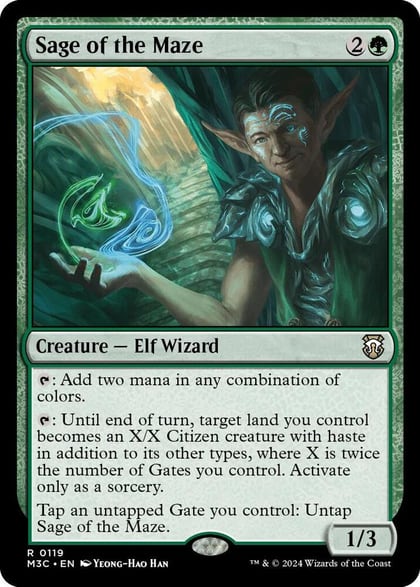 Sage of the Maze, Commander: Modern Horizons 3 119