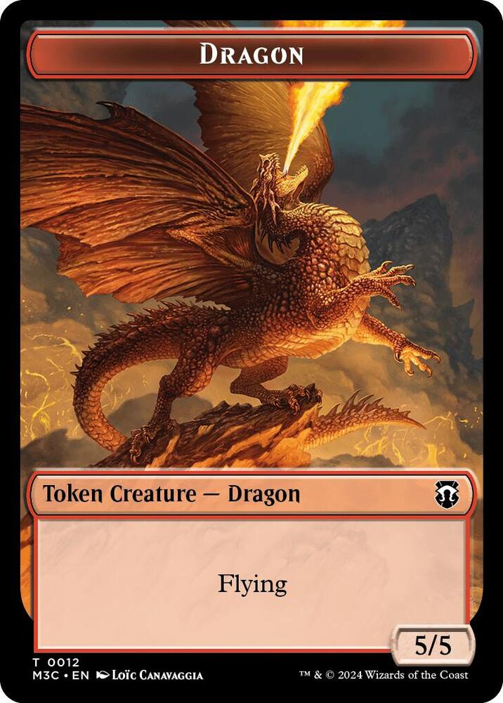 Dragon // Treasure Double-Sided Token, Commander: Modern Horizons 3 12 // 34