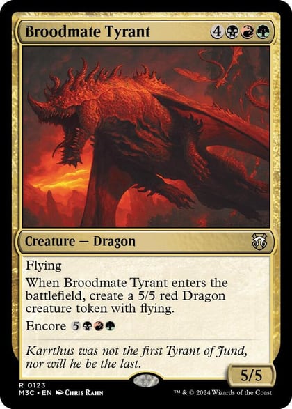 Broodmate Tyrant, Commander: Modern Horizons 3 123