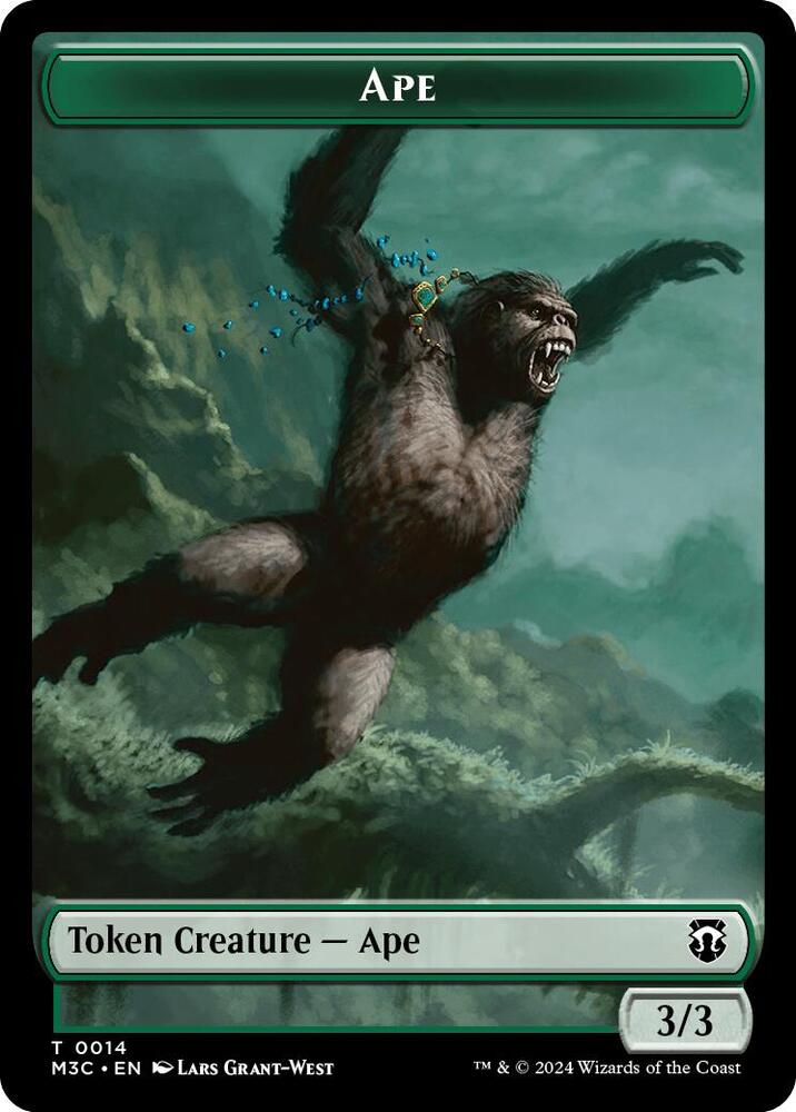 Ape // Plant Double-Sided Token, Commander: Modern Horizons 3 14 // 26