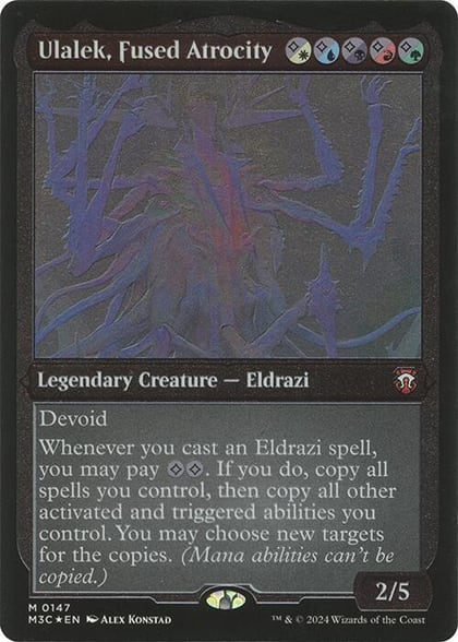 Ulalek, Fused Atrocity (Display Commander) - Thick Stock, Commander: Modern Horizons 3 147