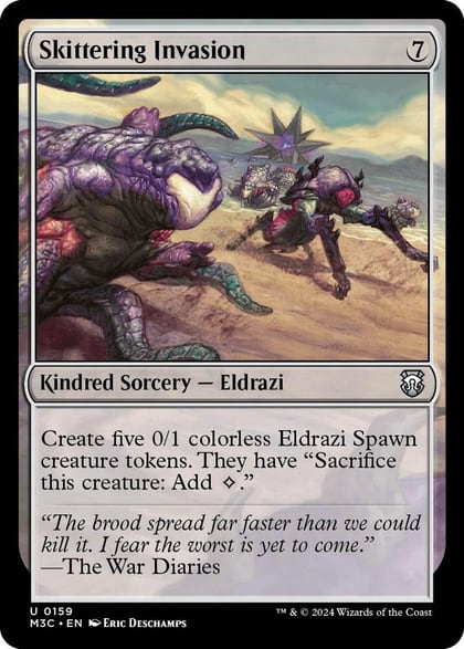 Skittering Invasion (Ripple Foil), Commander: Modern Horizons 3 159