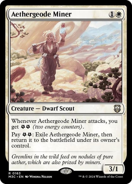 Aethergeode Miner, Commander: Modern Horizons 3 163