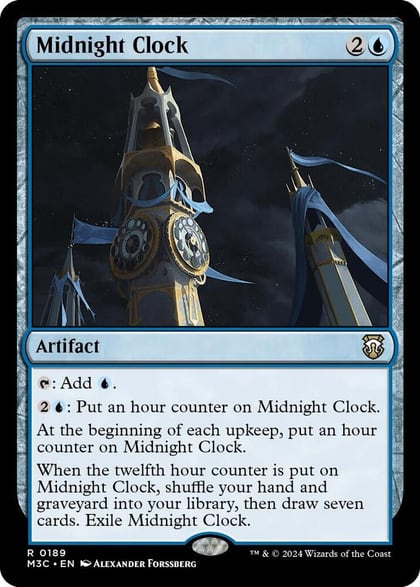 Midnight Clock (Ripple Foil), Commander: Modern Horizons 3 189