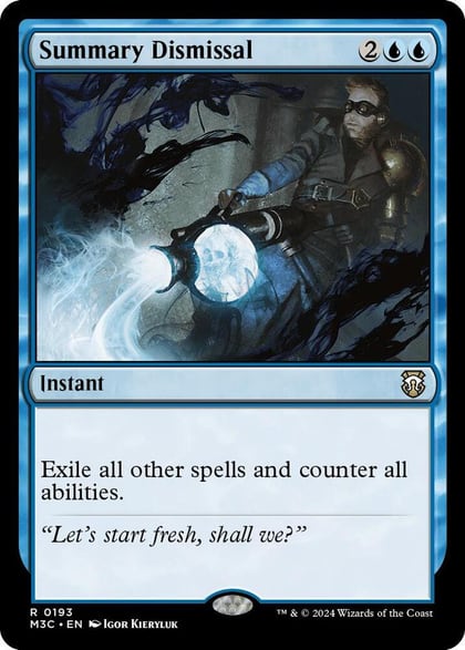 Summary Dismissal, Commander: Modern Horizons 3 193
