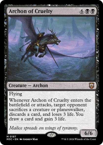 Archon of Cruelty, Commander: Modern Horizons 3 197