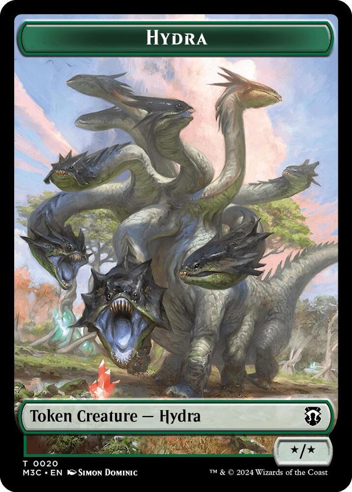 Hydra // Boar Double-Sided Token, Commander: Modern Horizons 3 20 // 17