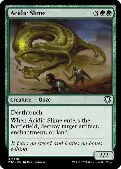 Acidic Slime (Ripple Foil), Commander: Modern Horizons 3 218